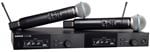 Shure SLXD24D/B58 SLX-D Dual Beta58 Vocal Wireless Mic System Front View